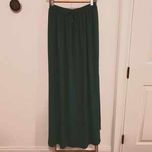 Zara Emerald green Maxi skirt